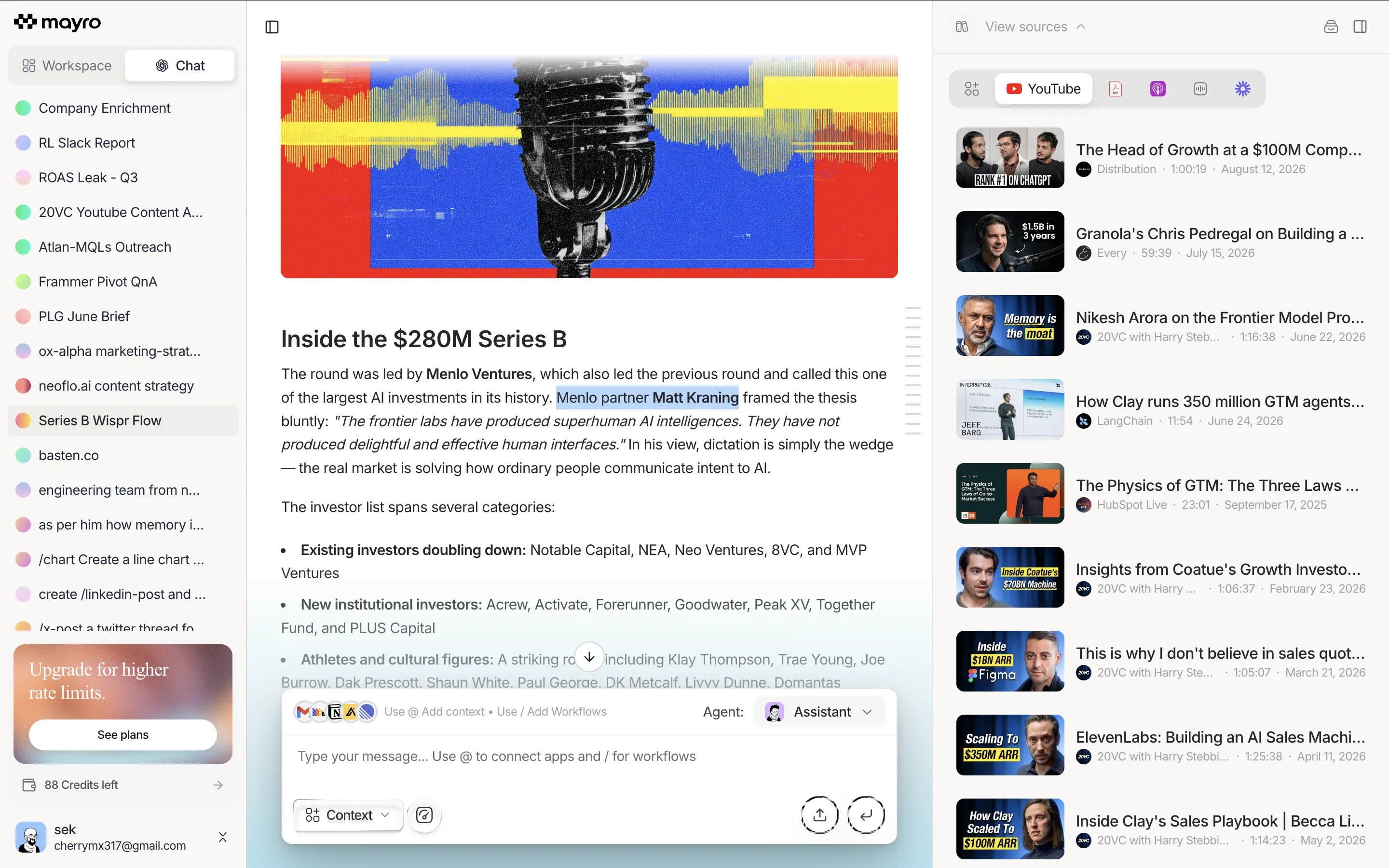 Content Research demo
